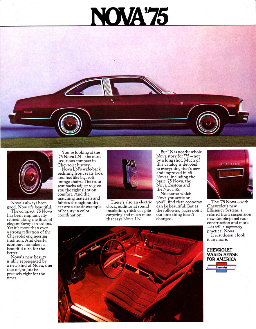 1975 Chevrolet Nova Brochure Page 13